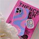 thumbnail image 2 of iPhone 11 12 13 14 PRO MAX 14 14Pro Rosa Púrpura Onda Con Tulipán Popsocket PC Funda, 2 of 3