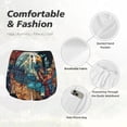 thumbnail image 6 of Picia Stained Glass Eagle USA Pattern Women's 2 in 1 Athletic Running Shorts High Waisted Workout Casual Gym Sweat Shorts with Comfy Liner Zipper Pockets-XX-Large, 6 of 9