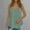 Green, variant on QUINDOS Womens Tops Ribbed Green Summer Casual Fashion Printed Loose Round Neck Sleeveless Womens Tank Tops