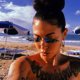 thumbnail image 2 of Gafas de sol de moda, gafas de sol con llamas de fuego, diseño de marca para mujer, gafas onduladas sin montura, gafas de sol estrechas de tendencia de lujo, ropa de calle femenina, 2 of 3