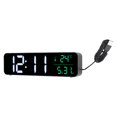 thumbnail image 1 of Reloj digital de pantalla grande, reloj despertador musical LED, reloj despertador digital LED con música, reloj digital LED, estética elegante, 1 of 12