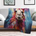 thumbnail image 4 of Alpaca Soft Blankets And Throws Animal Theme For Children Fluffy Snugly Soft, 4 of 8