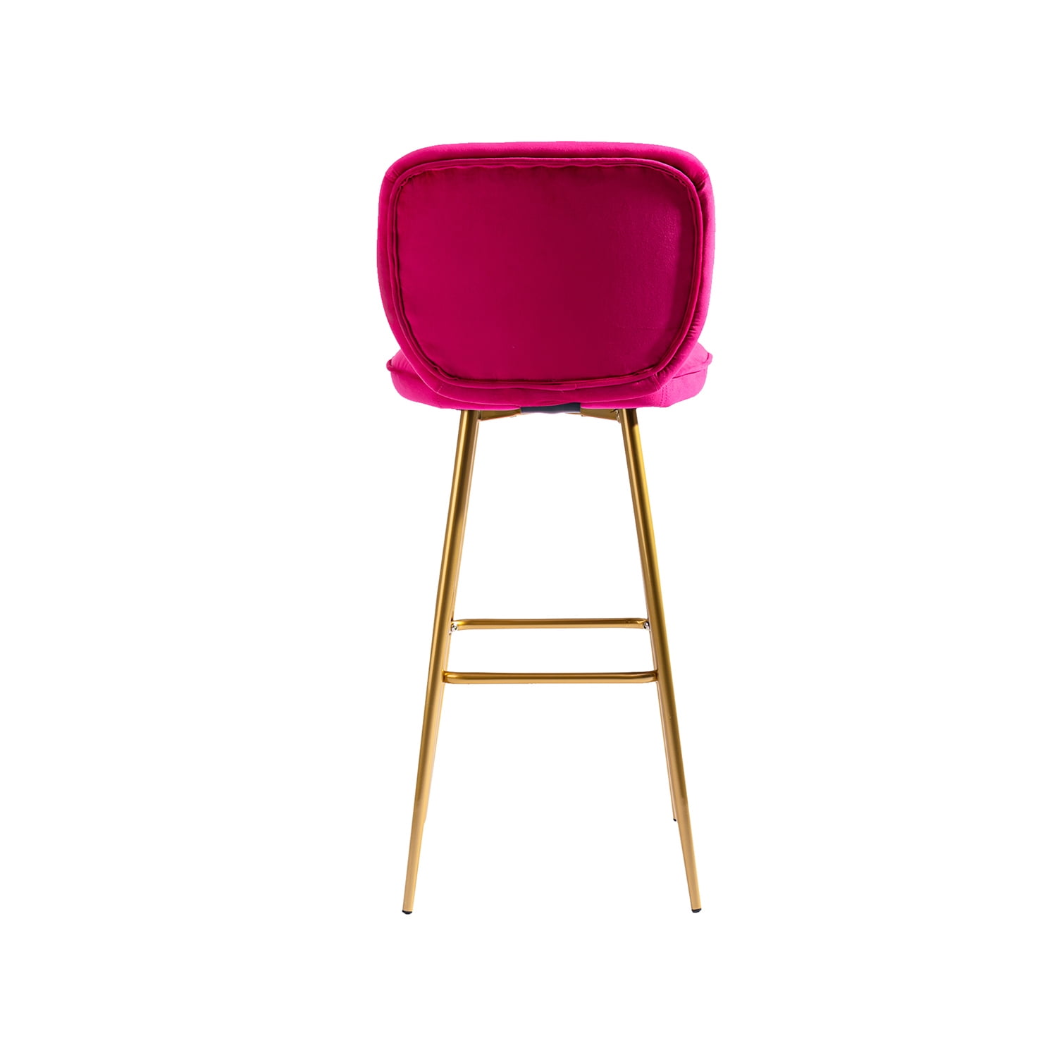 Kepooman Modern Design Bar Stools Set of 1 with Back for Bar Counter, Rose Red Kepooman Modern Design Bar Stools Set of 1 with Back for Bar Counter, Rose Red