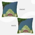 thumbnail image 3 of ZICANCN Decorative Throw Pillow Covers , Calm Cute Dinosaur Couch Sofa Decorative Knit Pillow Covers for Living Room Farmhouse 22"x22", 3 of 8