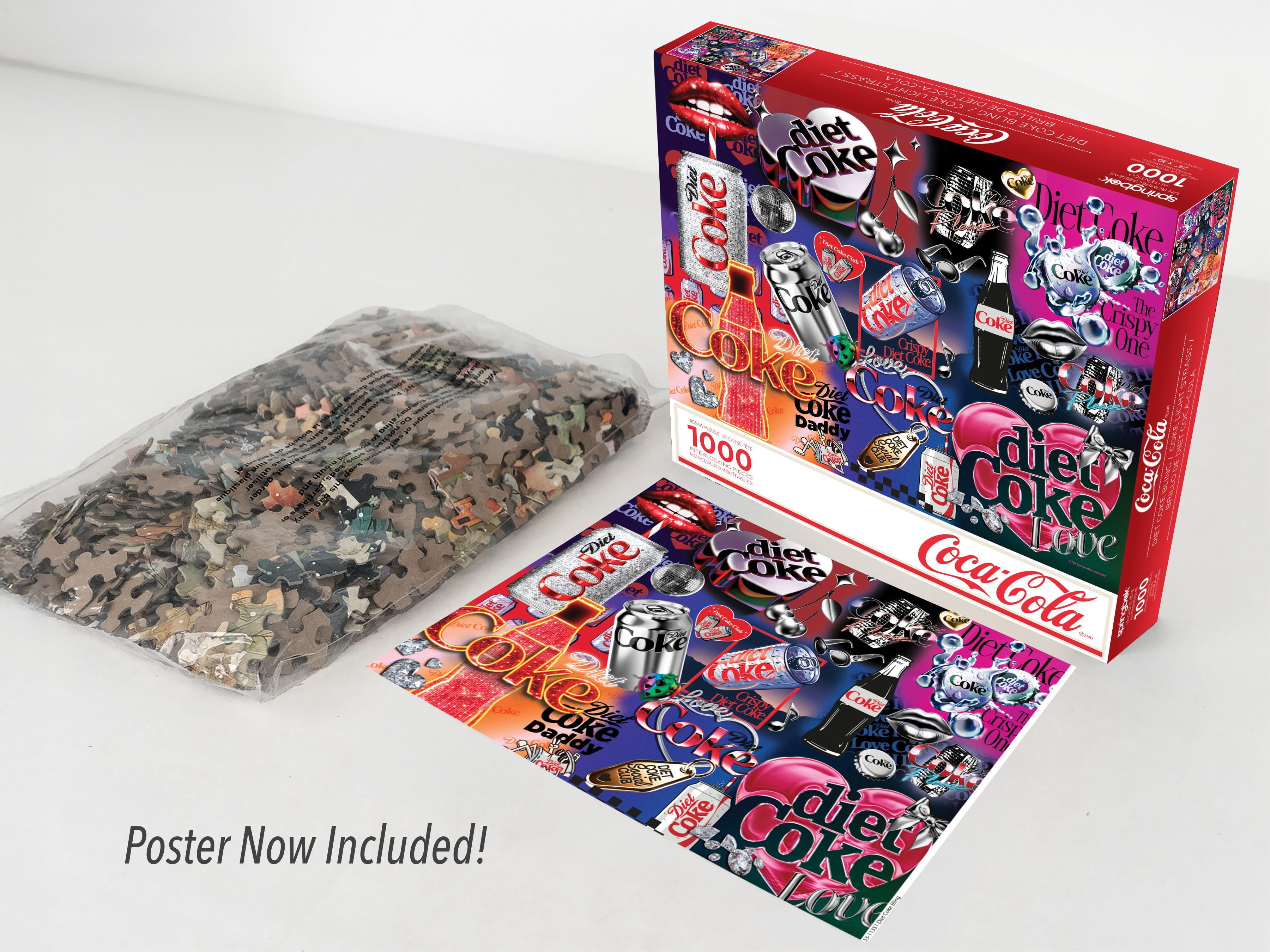 Springbok Diet Coke Bling 1000 Piece Jigsaw Puzzle for Adults - Poster Now Included