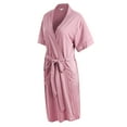 thumbnail image 2 of Richie House Short Kimono Robe Women's Sleeve Cotton Bathrobe Party Dressing Gown Sleepwear RHW2753-20-XL, 2 of 3