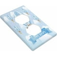 Baby Shower Elements Wall Plate Bear Hot Air Balloon Electrical Outlet