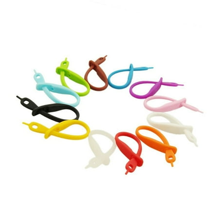 

Yongwei wine glass strip tag 12pcs Wine Glass Charm Strip Tags Stem Marker Identifier Stags Bar Pubs Party (Random Color)
