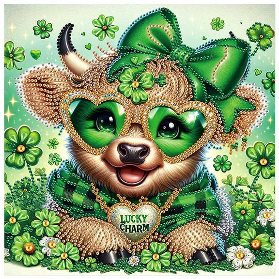 5D DIY Diamond Painting Kit, Cobalt Cow Special Diamond DIY Art Kit for Adults for Home Decoration and Gift Selection