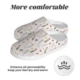 thumbnail image 6 of Kdxio Purple Flower Rabbit Women's Men's Slippers Plush Slip-On House Slipper for Winter Indoor Soft Cushion Non-slip Fluffy Slides Slippers-8, 6 of 7