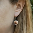 thumbnail image 3 of Horse Portrait Peach Novelty Dangling Drop Charm Earrings, 3 of 5