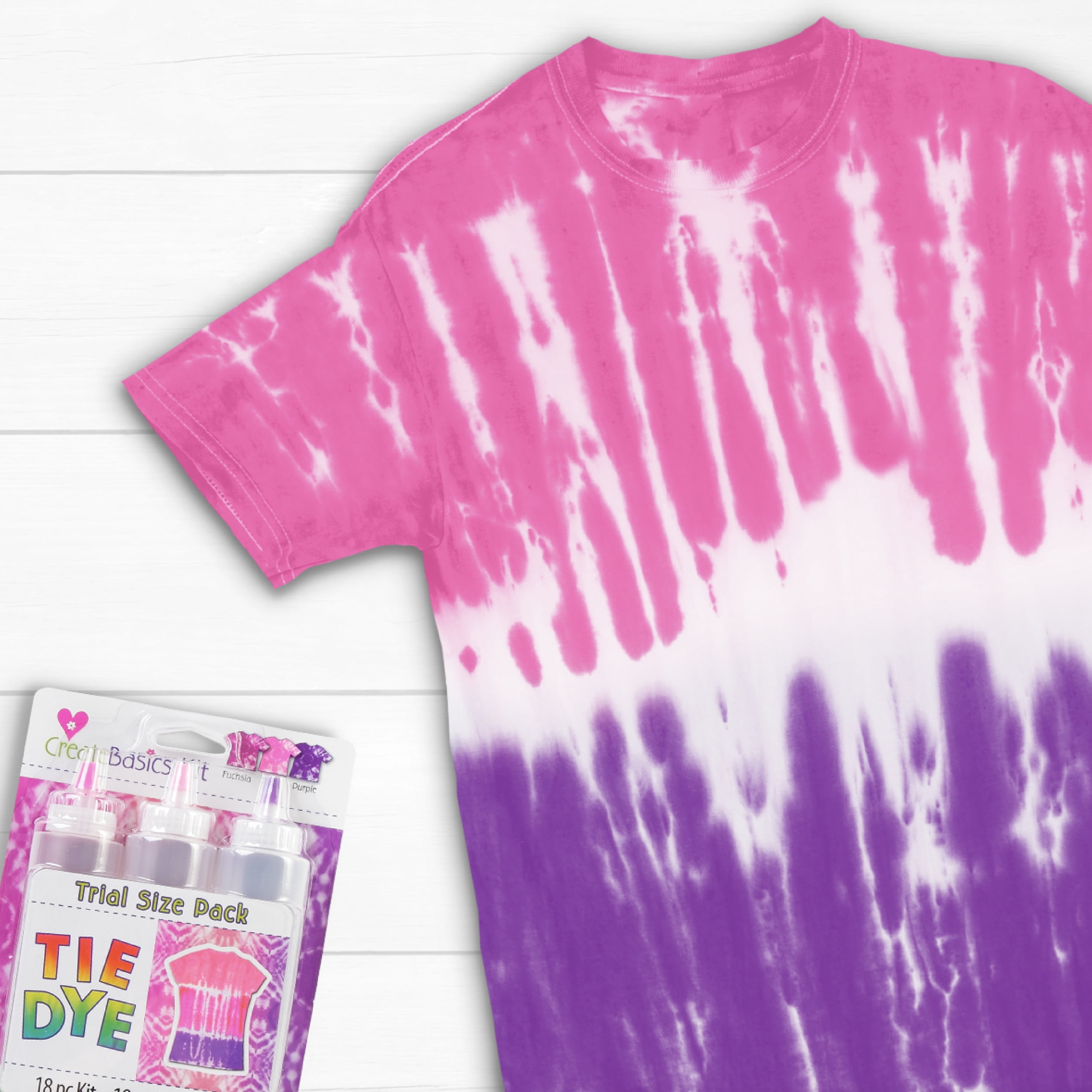 Create Basics 3 Color Tie Dye Kit Princess, Trial Size Pack