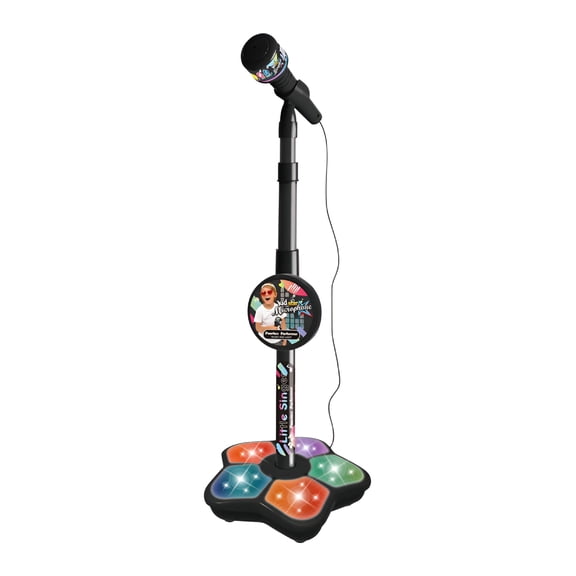 BESTSKY Kids Karaoke Machine with Stand, Kids Microphone with Flashing Stage Lights for Singing Tour Toddler Kids Microphone, Musical Toys