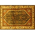 thumbnail image 1 of Ahgly Company Machine Washable Indoor Rectangle Persian Yellow Traditional Area Rugs, 2' x 4', 1 of 4