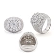 thumbnail image 2 of Fashion Trend S925 Silver Set Moissanite Small Diamond Men Ring Luxury, Fashionable For Daily Wear, Creative, Suitable For Gatherings, Dates, Anniversaries, Parties, Father's Day, Birthday Gifts, 2 of 7