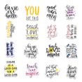 thumbnail image 3 of Self-adhesive 50PCS English Phrases Graffiti Stickers Reusable Waterproof Non-trace Stickers for PC Laptop Mobile Phone Tablet Cup, 3 of 5