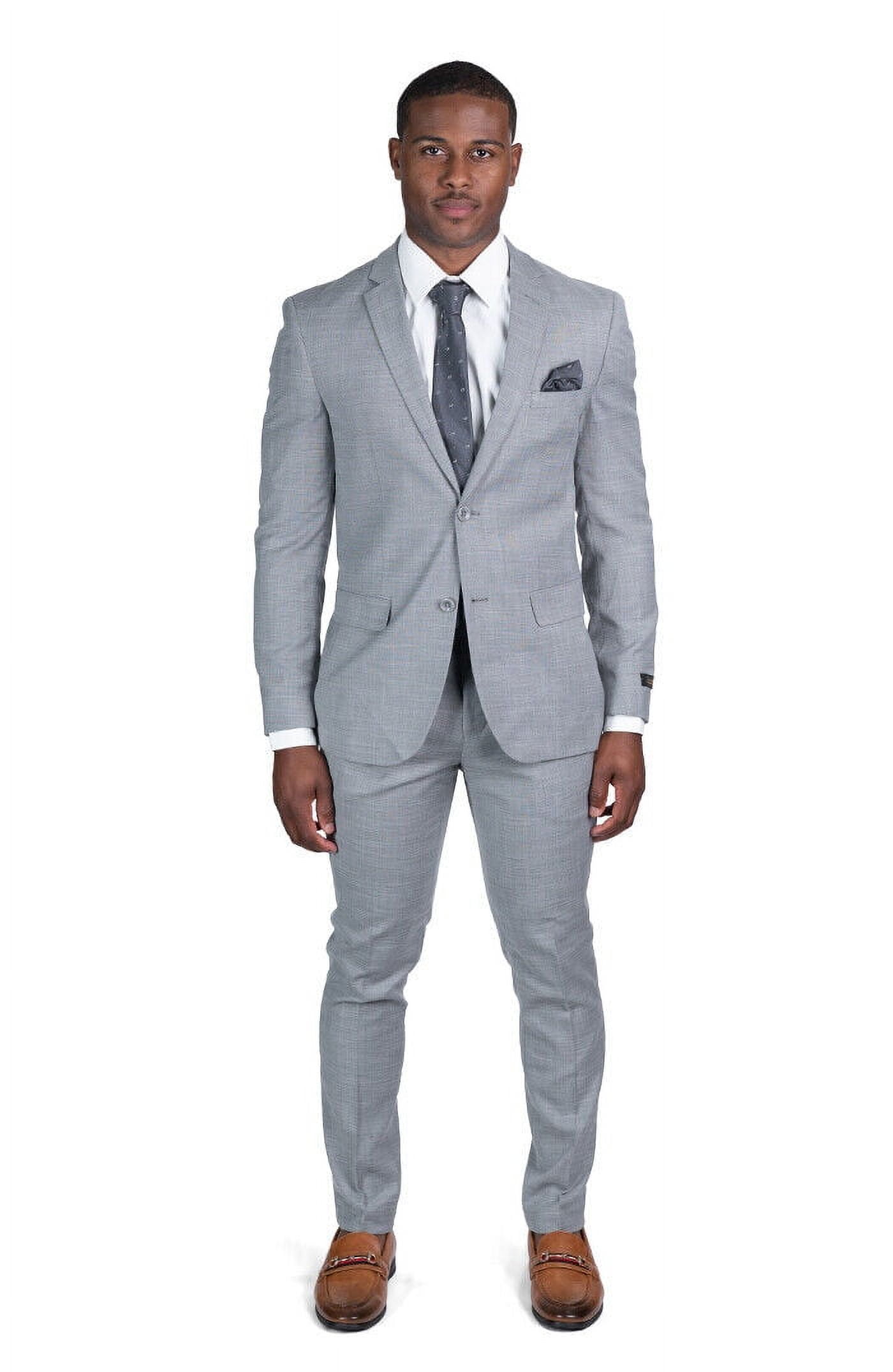 AZAR MAN Slim Fit Tuxedo Suit 2 Button 3 Piece Vested Satin Notch Lape Slim Fit Men Suit Black Tuxedo 2 Button Satin Collar 3 Piece With Vest By  AZAR | eBay