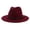 Watermelon Red, variant on Pandaie Classic Short Brim Fedora Hat for Men Women Belt Band Panama Fall Winter Retro Unisex Hat