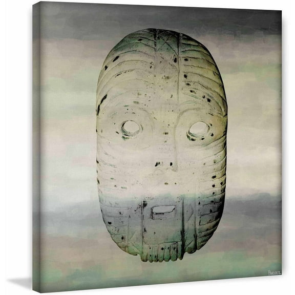 Parvez Taj "Ancient Mask" Print on Canvas