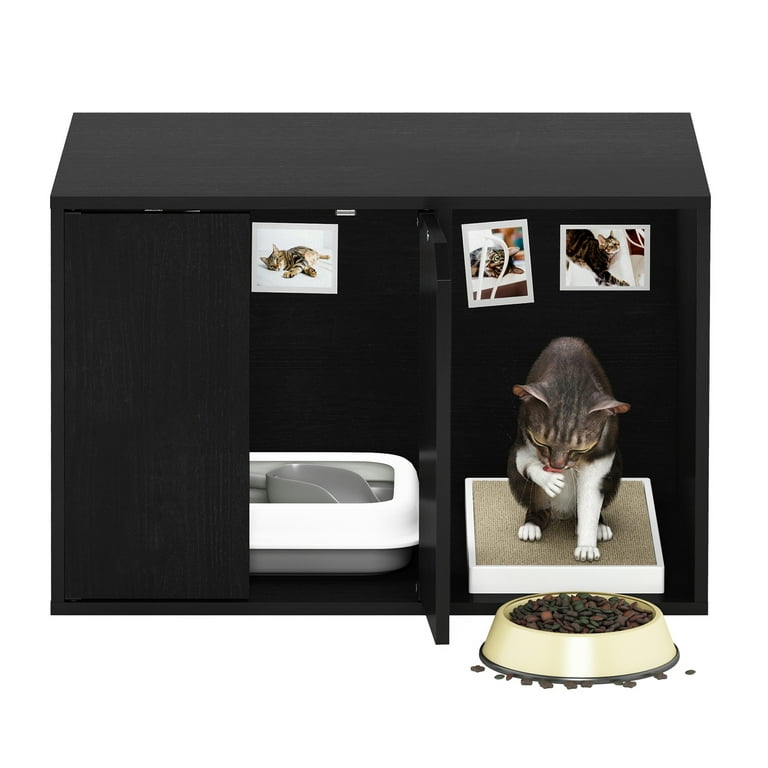 HomeStock Gothic Grace Small Litter Box Enclosure Americano