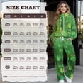 thumbnail image 5 of Renewold Women St. Patrick's Day Long Sleeve Sweatshirts High Waisted Drawstring Pants Holiday Outfits Lounge Sets for Womens Two Piece Fall Outfits, Green Lucky Clover Star, XL, 5 of 7
