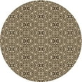 thumbnail image 1 of Ahgly Company Indoor Round Patterned Milk Chocolate Brown Area Rugs, 8' Round, 1 of 6