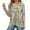 Beige, variant on EDFBUYKRS Womens 3/4 Sleeve Tops, Shirts for Women Long Sleeve Work Womens Fall Tops Dressy Collared Pullover Shirts for Women Womens Graphic Tees V Neck S