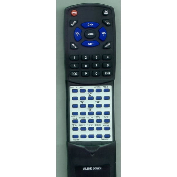 Replacement Remote for PANASONIC RTVSQS1588, VSQS1588, PV9455S, PV8660, PV9660, PV8455S