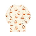 thumbnail image 3 of Enyan Toddler Halloween Pajamas Boys Pumpkin Ghost Pjs Long Sleeve Shirt Top and Pant Kid Boy Halloween Sleepwear Loungewear Set(5-6 Years), 3 of 7