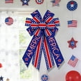 thumbnail image 4 of Qiweii Independence Day Bow Decor 12X20 Inch Patriotic Ornament for Home and Party, 4 of 6