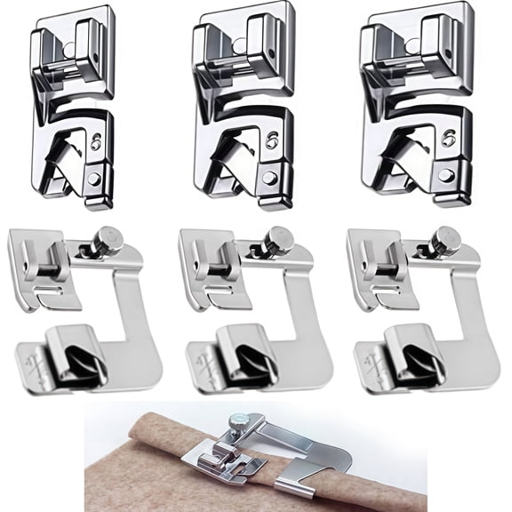 6PCS Home Use Adjustable Sewing Machine Feet Set with Various Sizes Included
