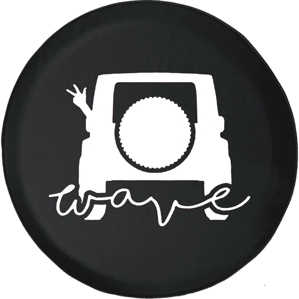 Jeep Wave Wrangler Club Spare Tire Cover fits Jeep RV 31 Inch 