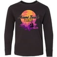 thumbnail image 3 of Inktastic Miami Beach Florida Vacation Sunset Long Sleeve Youth T-Shirt, 3 of 5