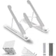thumbnail image 1 of Soporte para portátil blanco, ajustable de 8 niveles, de plástico antideslizante, silicona y aleación de aluminio, compatible con MacBook Air Pro, HP, 1, 1 of 5