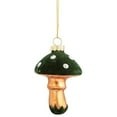 thumbnail image 3 of Mushroom Ornament - Blown Glass Woodland Christmas Ornament, 3 of 4