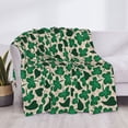 thumbnail image 3 of Fotbe Happy St. Patrick's Day Manta de Franela con Estampado, Manta Ultrasuave para Cama, Sofá, Auto, Hipoalergénica y Antibolitas-60"x50", 3 of 6