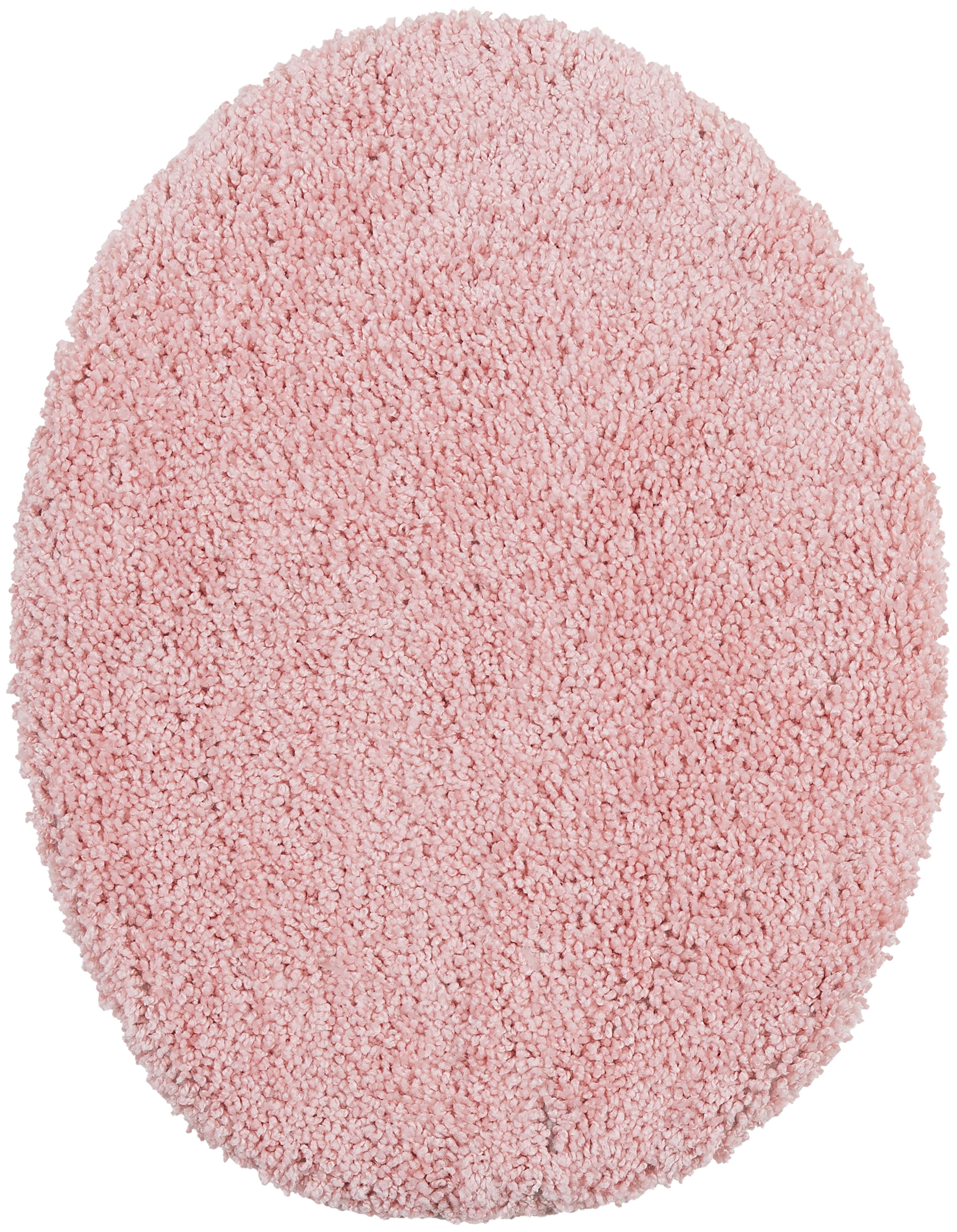 Mainstays Basic Bath Rug, Daylily Pink, Lid Cover