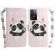 thumbnail image 2 of Compatible With Oppo A57 2022 4g/a57 5g 2022 Cover Magnetic 3d Pattern Wallet Flip Case With Strap - Cute Panda, 2 of 5