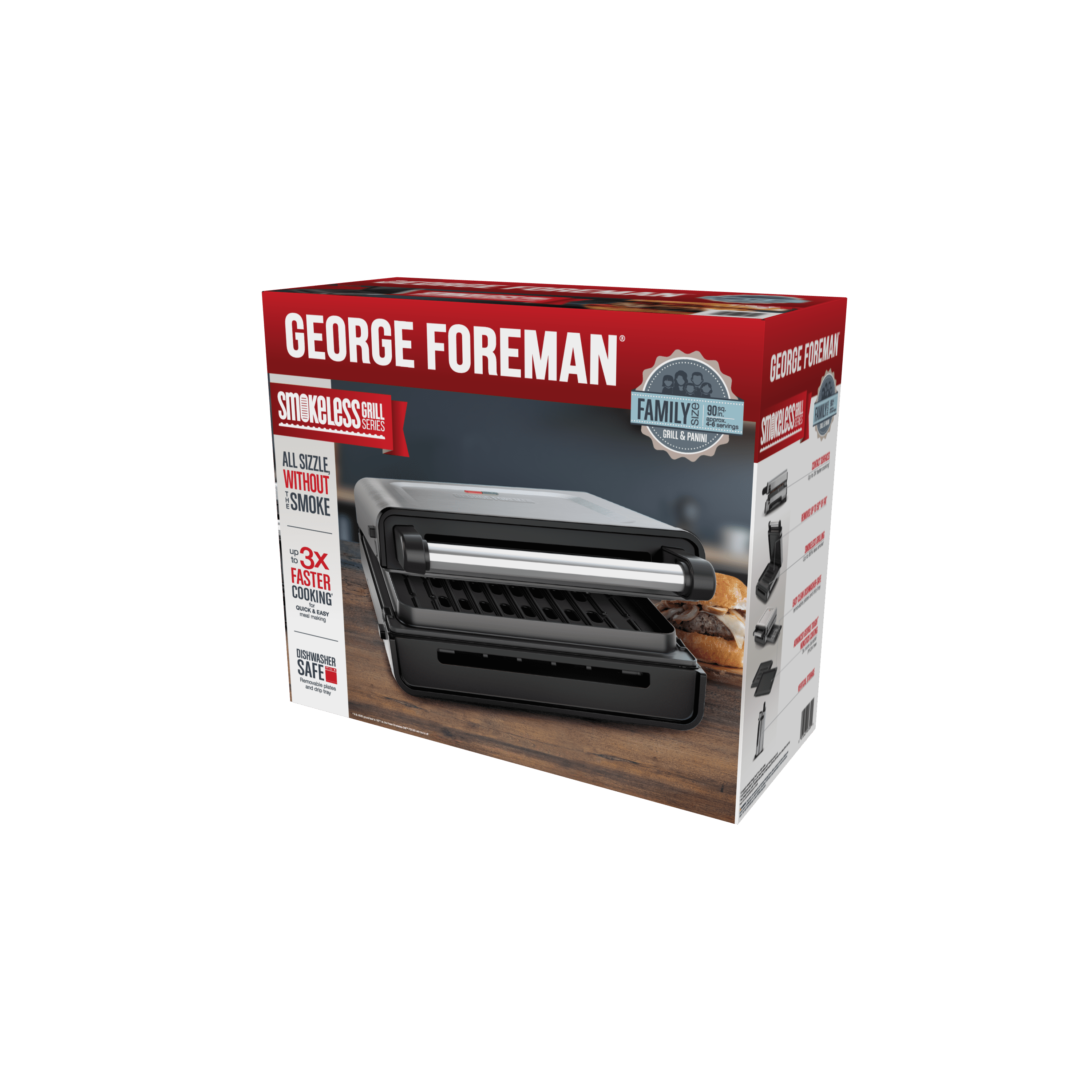 Foreman Contact Smokeless Ready Grill, Family Size (46