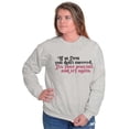 thumbnail image 3 of Dont Succeed Fix Ponytail Start Again Women Plus Size Crewneck Sweatshirt Brisco Brands 2X, 3 of 4