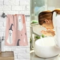 thumbnail image 7 of Yayeee 2 Pack Hand Towels for Bathroom 100% Cotton 16" x 28" Soft Absorbent Kitchen Towel, Pink Cartoon Halloween, 7 of 7