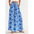 thumbnail image 2 of Pantalones PRETTYGARDEN Palazzo de Pierna Ancha Tiro Alto Azul XXL, 2 of 9