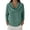 Green, variant on Women Long Sleeve Top Solid Color Cowl Neck Waffle Knit Pullover Loose Curved Hem Casual Blouse Fashion Tunic Shirts Light Green L