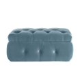 thumbnail image 2 of Koby Velvet Storage Ottoman, Light Blue, 2 of 9