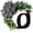 O, variant on Clearance!Unique Last Name Year Round Front Door Wreath with Bow, 12" Fashion Welcome Sign Garland Creative 26 A-Z Letter Farmhouse Spring All Seasons Hanger Decoration