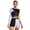 Silver, variant on Latin Dance Leotard for Women One Piece Sequin Metallic Rompers Gymnastics Bodysuit Yellow S