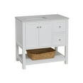 thumbnail image 2 of Lakeshore 36" Bathroom Vanity with White Cabinet and Engineered White Top, 2 of 6