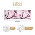 thumbnail image 2 of Naloa Eiffel Tower and Butterflies Super Soft 20x60 Body Pillow Case,Long Side Hidden Zipper（PILLOWS ARE NOT INCLUDED）, 2 of 6