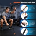 thumbnail image 2 of Cordless Battle Ropes with Adjustable Resistance Springs - Weighted Ropeless Battle Rope for Home Gym Exercise, Portable Workout Equipment for Strength Training & Cardio Fitness, 2 of 7