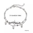 thumbnail image 3 of QQTDFG Double Layer Pearl Ankle Bracelets For Women Girls Style Chain Beach Anklet-default, 3 of 6
